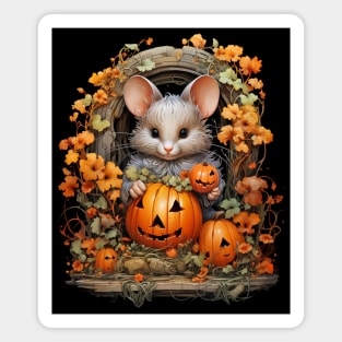 Halloween Pumpkin Mouse Magnet
